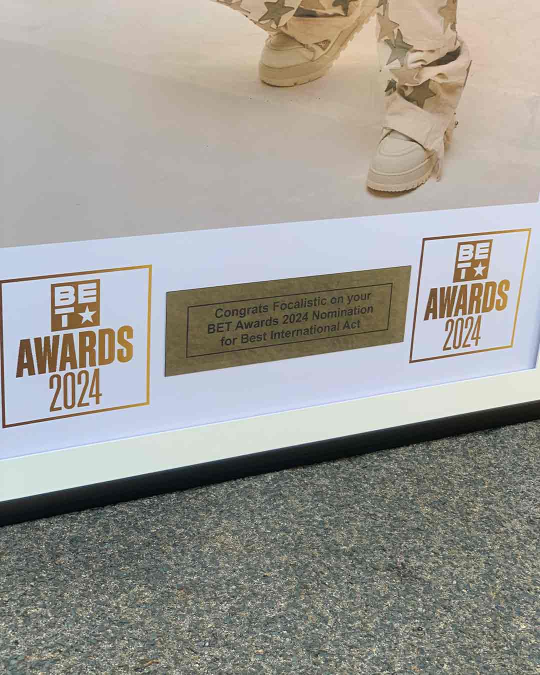 Focalistic BET Awards 2024 Plaque