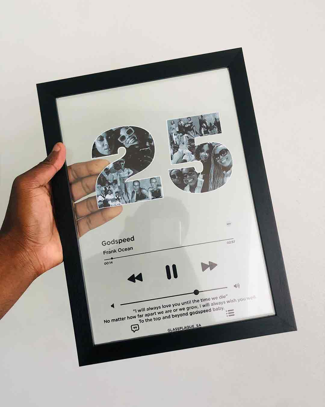 A4 Framed Music Plaque - A4 · Framed - Black